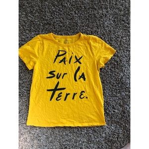 JCrew Peace On Earth graphic tee, Sz L